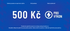 Dárkový poukaz Pro Výkon v hodnotě 500 Kč