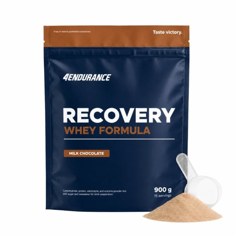 4Endurance Recovery Whey Formula – regeneračný nápoj, 900 g - Příchuť: Mléčná čokoláda