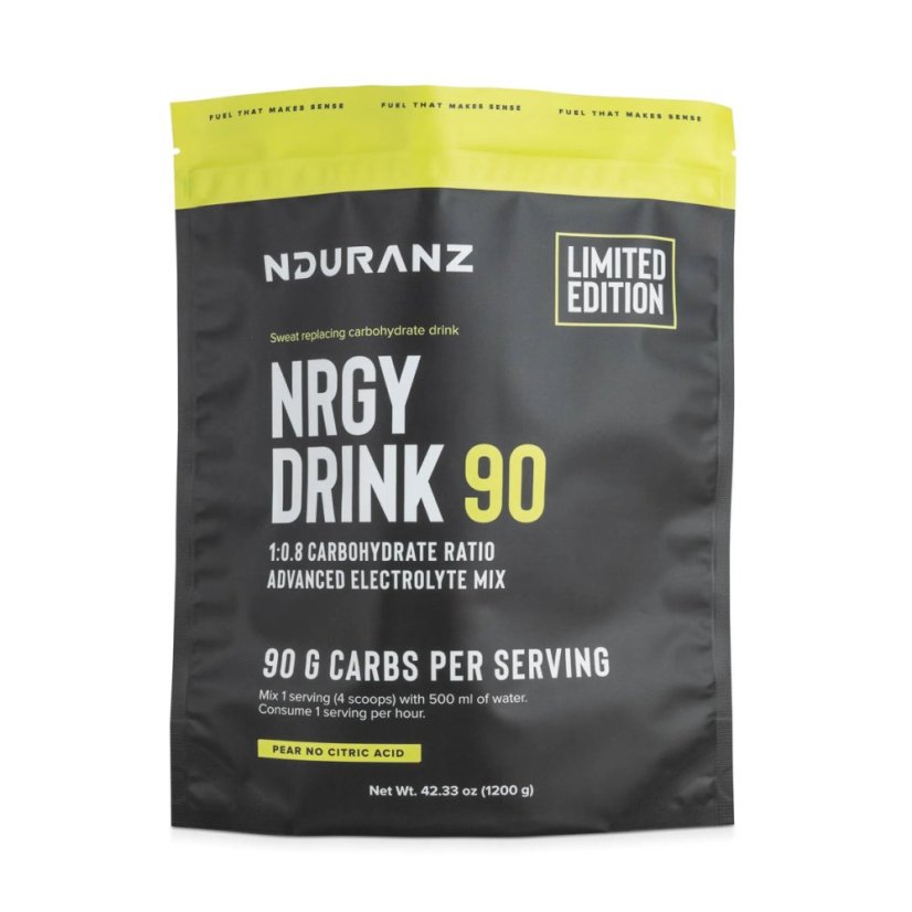 Iontový nápoj Nrgy Unit Drink 90 - Příchuť: Hruška bez kyseliny citronové 1200g