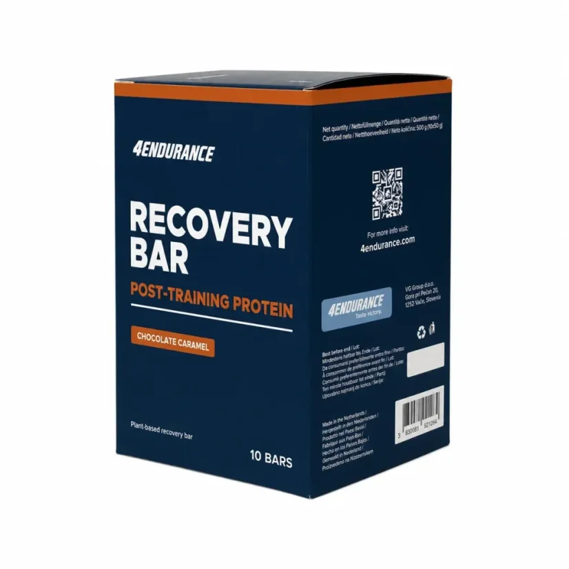 Recovery Bar Box – regenerační tyčinka 10 × 50 g - Příchuť: Čokoláda - karamel