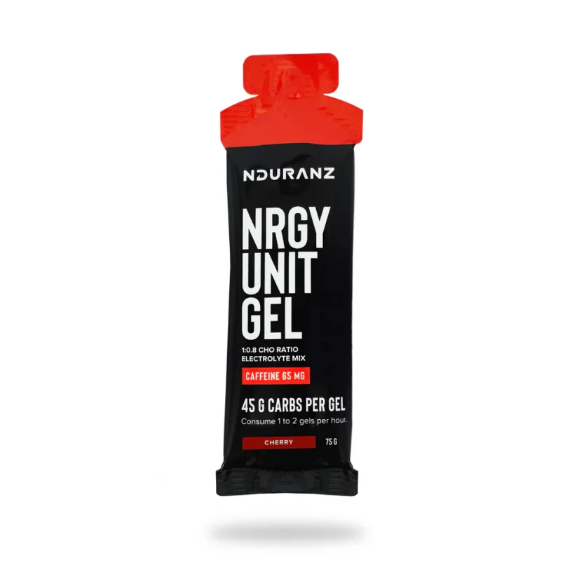 Energetický gel Nrgy Unit Gel + Kofein 65/130mg, 75g - Příchuť: Třešeň 65mg Energetický gel Nrgy Unit Gel + Kofein 65/130mg, 75g - Příchuť: Třešeň 65mg