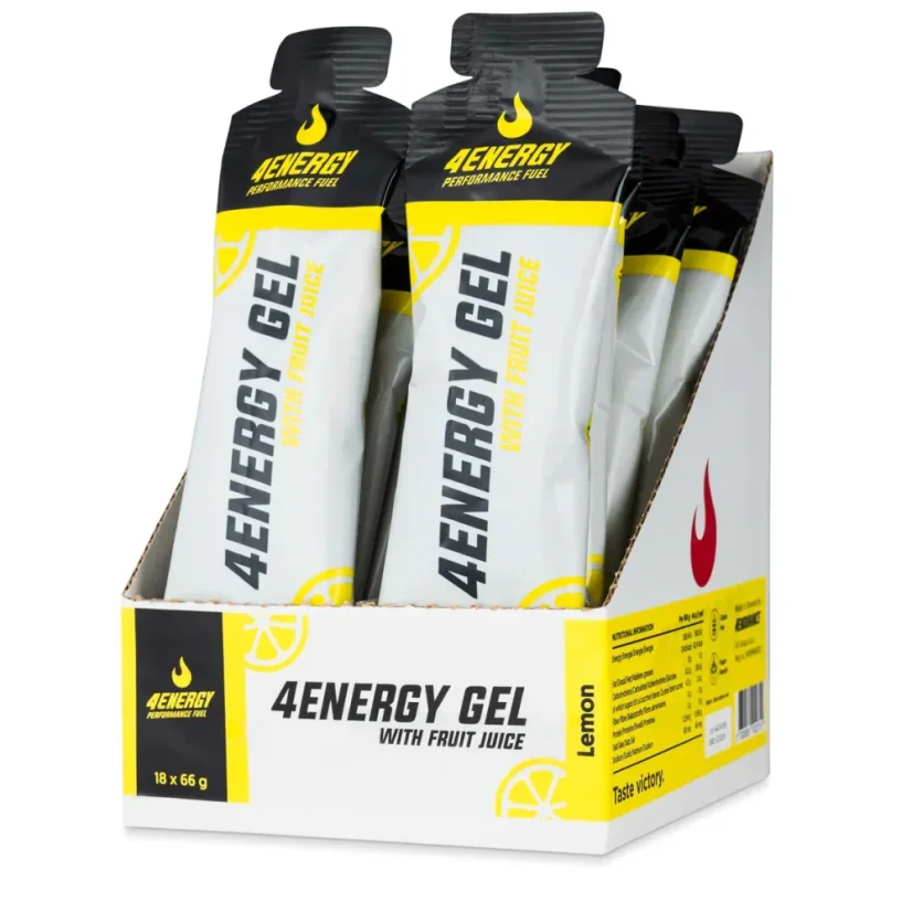 4Energy Gel Box – energický gel 18x66g - Příchuť: Broskev