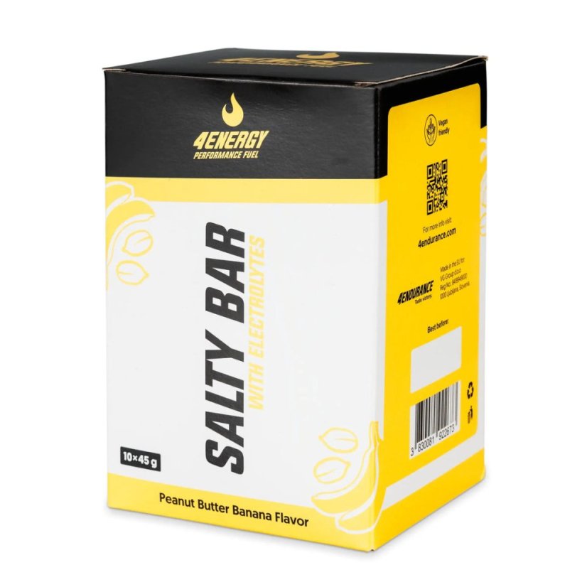 Salty Bar Box 4Energy 10x45g - Příchuť: Čokoláda - malina