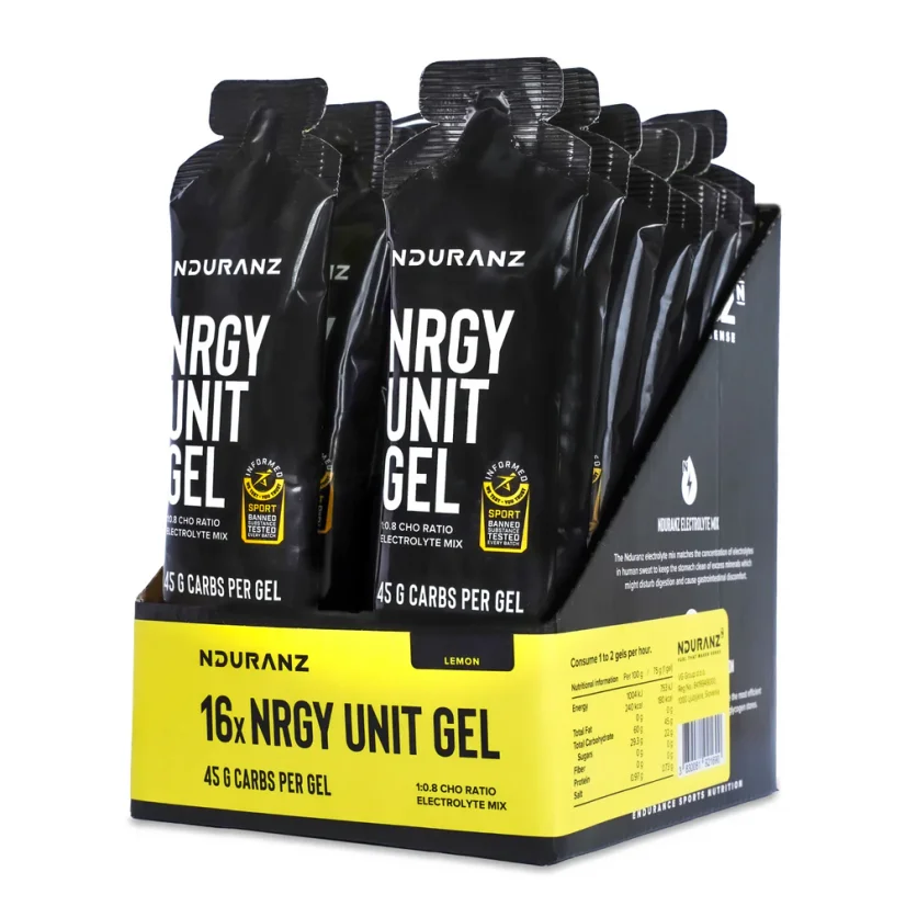 Energetický gel Nrgy Unit Gel 16x75g - Příchuť: Citron