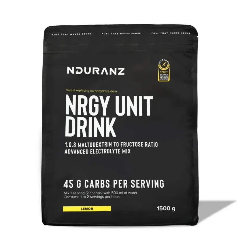 Iontový nápoj Nrgy Unit Drink - Příchuť: Citron bez kyseliny citronové