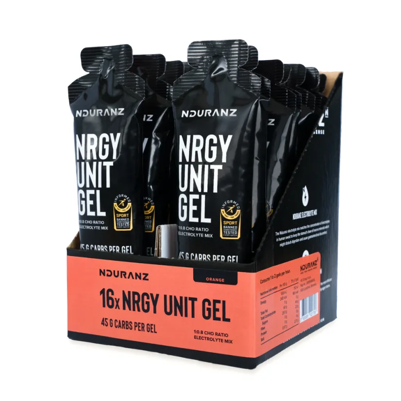 Energetický gel Nrgy Unit Gel 16x75g - Příchuť: Pomeranč