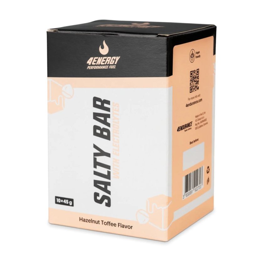 Salty Bar Box 4Energy 10x45g - Příchuť: Čokoláda - malina