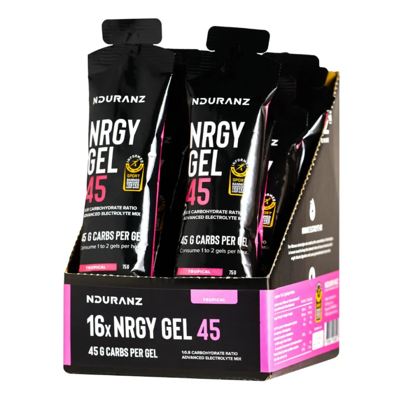 Energetický gel Nrgy Unit Gel 16x75g - Příchuť: Tropické ovoce