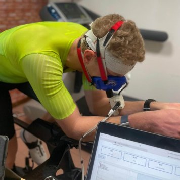 Riccardo Raso při metabolickém testování
