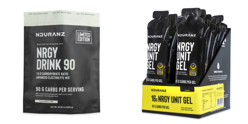 Set Iontový nápoj Nrgy Drink 90 Okurka-limeta + 16 gelů citron