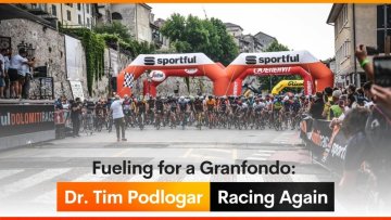 Doplňování energie na granfondu: Dr. Tim Podlogar znovu závodí