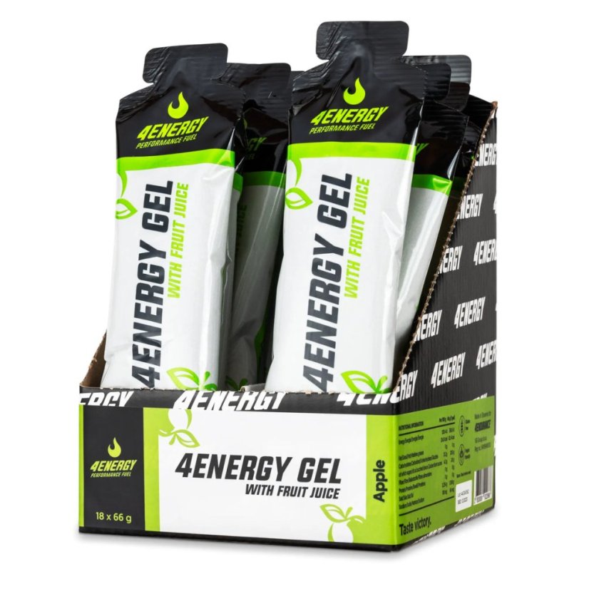 4Energy Gel Box – energický gel 18x66g - Příchuť: Broskev